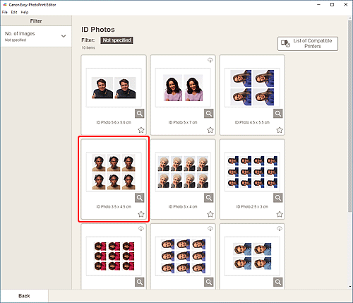 figura: Schermata ID foto
