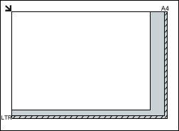 рисунок: Совмещение угла исходного документа со стрелкой на рабочей поверхности