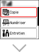 figure&nbsp;: écran ACCUEIL