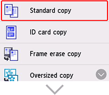 joonis: menüü Copy settings