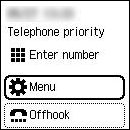 figure: Phone number entry screen