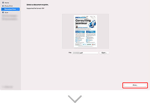 figure: Canon Inkjet Smart Connect screen