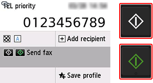 hình: Màn hình truyền fax