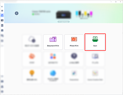 Obrázok: obrazovka programu Canon PRINT