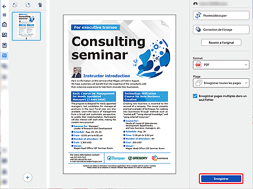 figure&nbsp;: Écran Canon PRINT