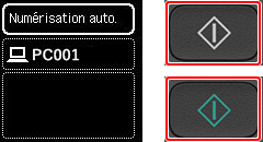 figure : écran Paramètres de numérisation