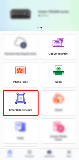 gambar: Layar Canon PRINT