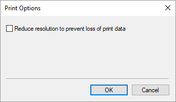 figure:Print Options dialog box