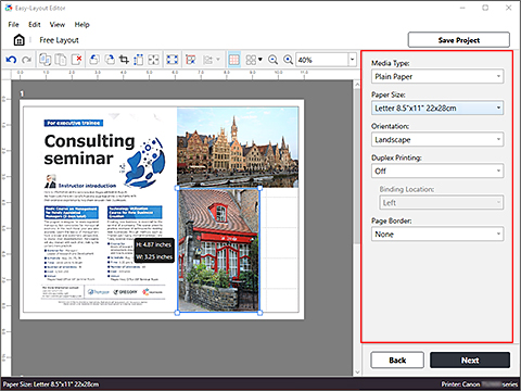 Imagen:Pantalla de edición de Diseño libre