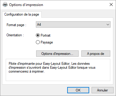 figure : boîte de dialogue Préférences d'impression