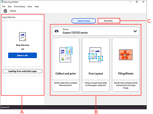 figura: Schermata iniziale