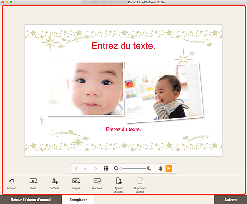 figure : Écran d'édition d'éléments