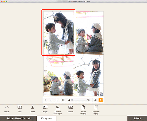figure : Écran d'édition d'éléments