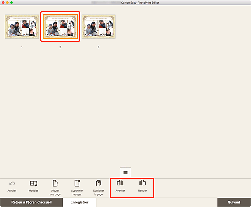 figure : Écran d'édition d'éléments