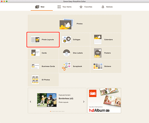 figura: Schermata Nuovo