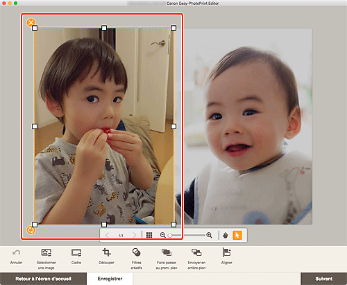 figure&nbsp;: Écran d'édition d'éléments