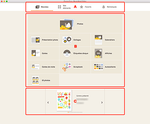 figure&nbsp;: écran d'accueil