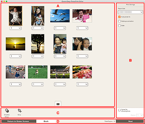 figura: tela Configurações de Impressão