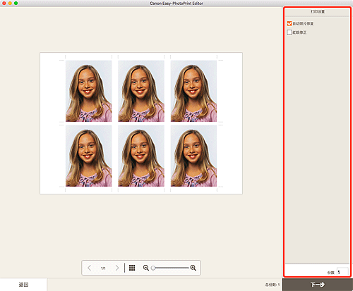 插图：&ldquo;打印设置&rdquo;屏幕