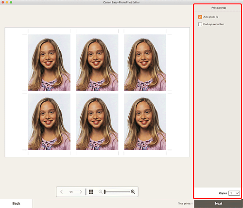 Imagen: pantalla Configuración de impresión