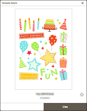 Imagen: Pantalla Detalles de plantilla