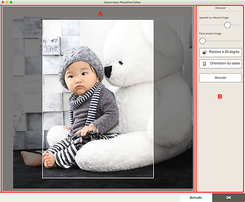figure&nbsp;: Écran Découper