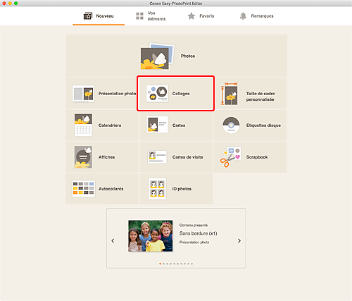 figure&nbsp;: Écran Nouveau