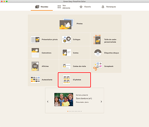 figure : Écran Nouveau
