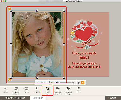 figure&nbsp;: Écran d'édition d'éléments
