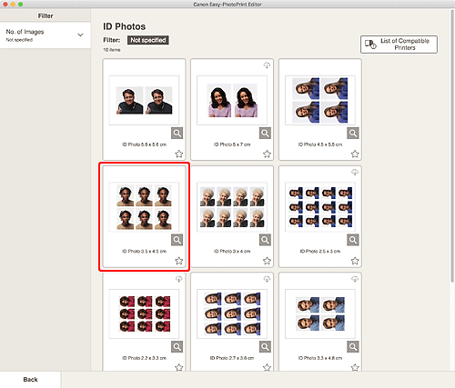 afbeelding: scherm Pasfoto's