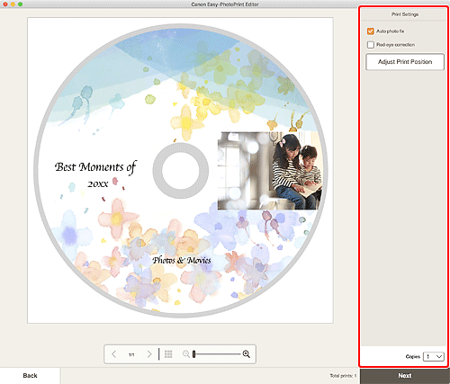 rysunek: Ekran Ustawienia drukowania