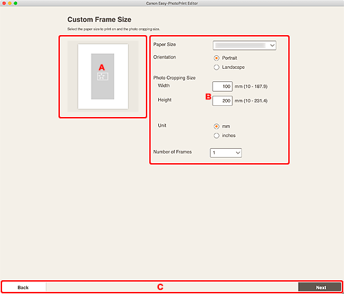 rysunek: Ekran Niestandardowy rozmiar ramki