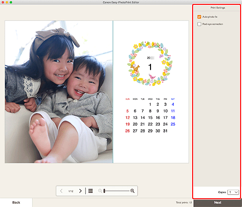 рисунок: Экран Параметры печати