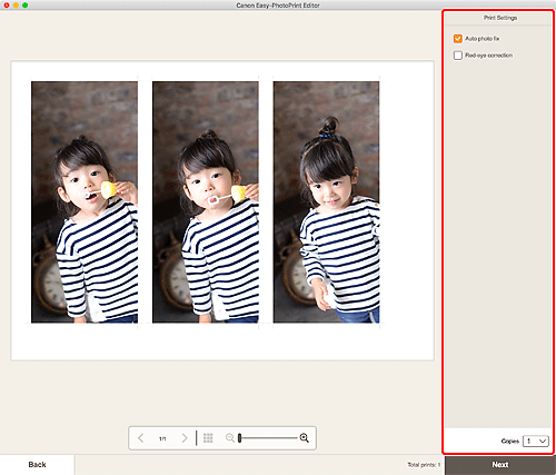 рисунок: Экран Параметры печати