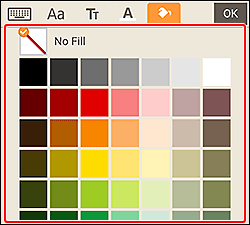 figure: Fill Color palette