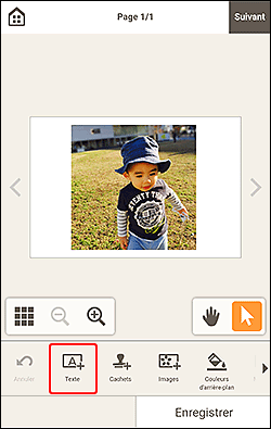 figure&nbsp;: Écran d'édition d'éléments