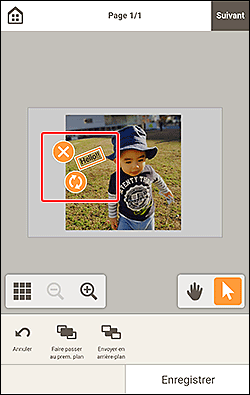 figure&nbsp;: Écran d'édition d'éléments