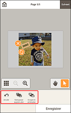 figure&nbsp;: Écran d'édition d'éléments