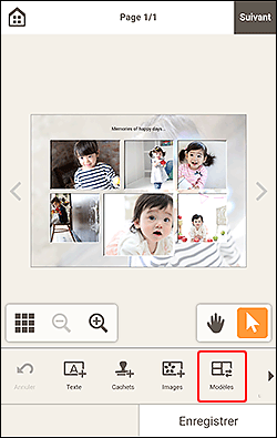 figure&nbsp;: Écran d'édition d'éléments