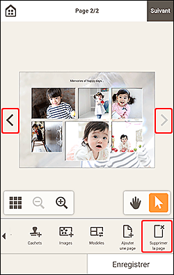 figure&nbsp;: Écran d'édition d'éléments