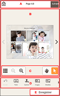 figure&nbsp;: Écran d'édition d'éléments