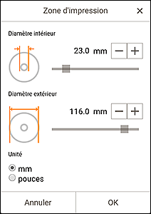 figure&nbsp;: Écran Étendue de page