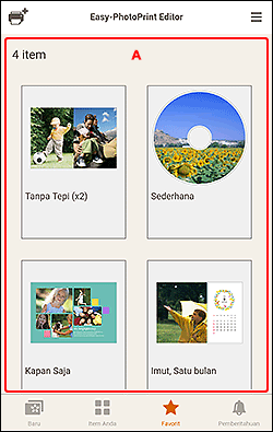 gambar: Layar Favorit