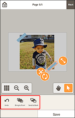 figur: Skjermbildet for redigering av elementer