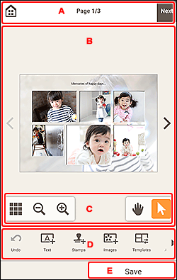 figur: Skjermbildet for redigering av elementer