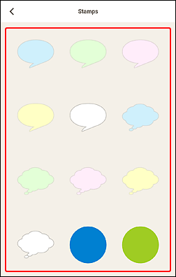 Abbildung: Stempelpalette