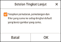 gambar: Layar Setelan Tingkat Lanjut