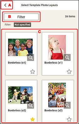 figura: Tela Selecionar modelo