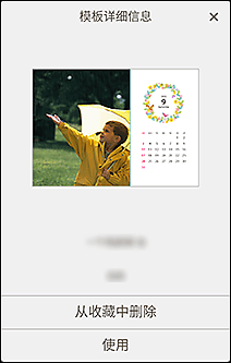 插图:“模板详细信息”屏幕