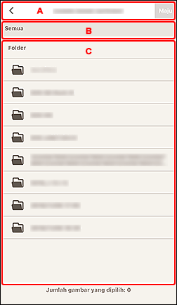 gambar: Layar Pilih foto